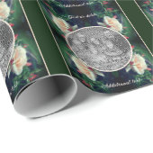 Creëer Uw eigen Photo Peach Roos en Buds Lijst Cadeaupapier (Rol Hoek)