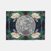 Creëer Uw eigen Photo Peach Roos en Buds Lijst Fleece Deken (Voorkant (Horizontaal))