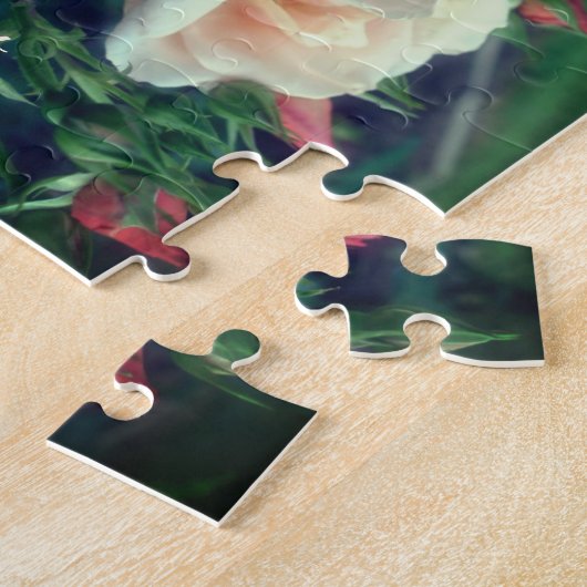 Creëer Uw eigen Photo Peach Roos en Buds Lijst Legpuzzel (Zijkant)