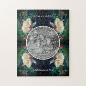 Creëer Uw eigen Photo Peach Roos en Buds Lijst Legpuzzel (Verticaal)
