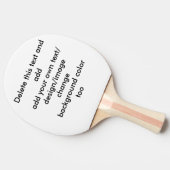 Creëer Uw eigen pingpongpeddel Tafeltennisbatje (Zijkant)