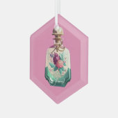 Creëer Uw eigen  Pioenenparfumfles Glas Ornament (Voorkant links)