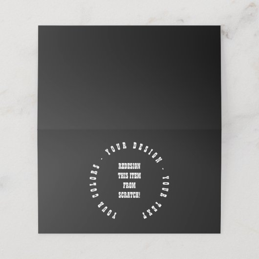 Creëer Uw eigen Plaatskaartje (Buitenkant ongevouwen)