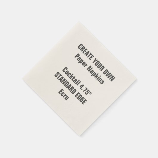 Creëer Uw Eigen Plain Edge Cocktail Papieren serve Servetten (Hoek)