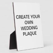 Creëer Uw Eigen Plaque van het Huwelijk Fotoplaat (Zijkant)