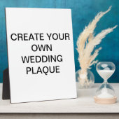 Creëer Uw Eigen Plaque van het Huwelijk Fotoplaat (Zijkant)