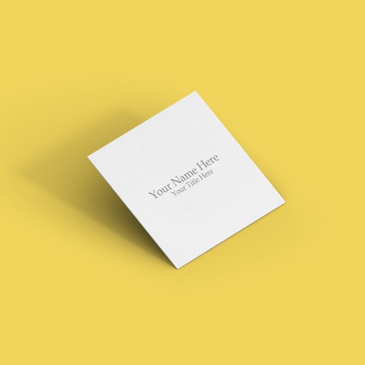 Creëer Uw eigen plein Vierkante Visitekaartje