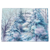 Creëer uw eigen pluizige besneeuwde bomen groot cadeauzakje (Voorkant)