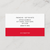 Creëer uw eigen politieke verkiezingscampagne visitekaartje (Achterkant)