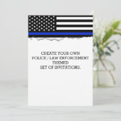 Creëer Uw eigen politievlag Uitgescheurd Kijk Cust Kaart (Staand voorkant)