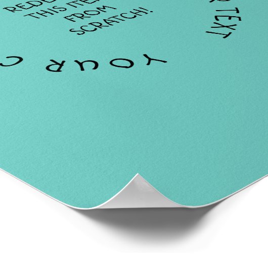 Creëer Uw eigen Poster (Hoek)