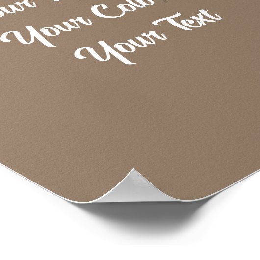 Creëer Uw eigen Poster (Hoek)