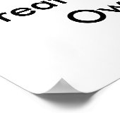 Creëer Uw eigen Poster (Hoek)