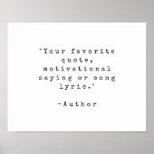 Creëer Uw eigen Poster Aangepaste prijsopgave (Voorkant)