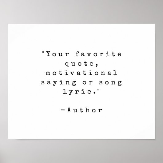 Creëer Uw eigen Poster Aangepaste prijsopgave (Voorkant)