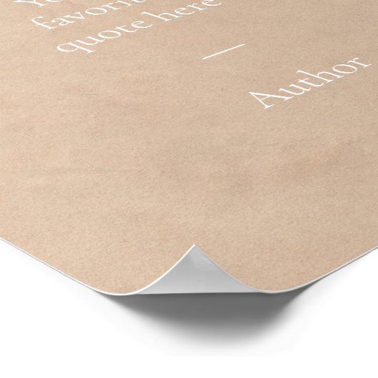 Creëer Uw eigen Poster Aangepaste prijsopgave (Hoek)