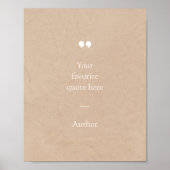 Creëer Uw eigen Poster Aangepaste prijsopgave (Voorkant)