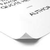 Creëer Uw eigen Poster Aangepaste prijsopgave (Hoek)