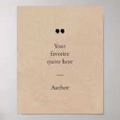 Creëer Uw eigen Poster Aangepaste prijsopgave (Voorkant)