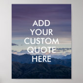 Creëer Uw eigen Poster van het Citaat (Voorkant)