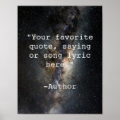Creëer Uw eigen Poster van het Citaat (Voorkant)