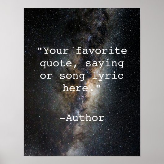 Creëer Uw eigen Poster van het Citaat (Voorkant)