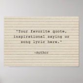 Creëer Uw eigen Poster van het Citaat (Voorkant)