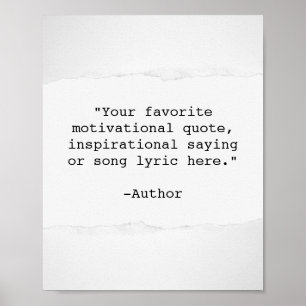 Creëer Uw eigen Poster van het Citaat