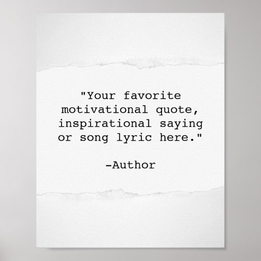 Creëer Uw eigen Poster van het Citaat (Voorkant)