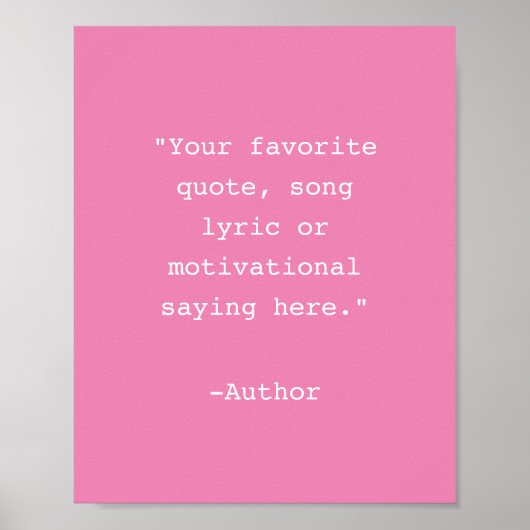 Creëer Uw eigen Poster van het Citaat (Voorkant)