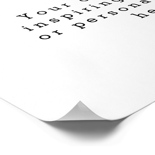 Creëer Uw eigen Poster van het Citaat (Hoek)