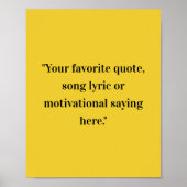 Creëer Uw eigen Poster van het Citaat (Voorkant)