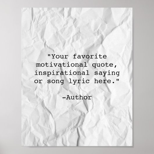 Creëer Uw eigen Poster van het Citaat (Voorkant)