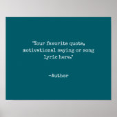 Creëer Uw eigen Poster van het Citaat (Voorkant)