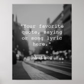 Creëer Uw eigen Poster van het Citaat (Voorkant)