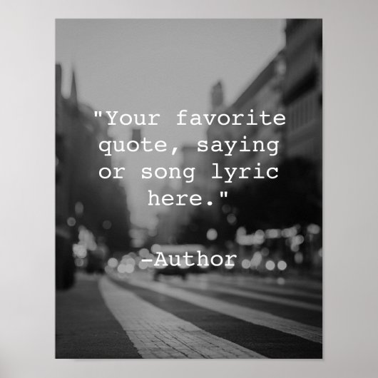 Creëer Uw eigen Poster van het Citaat (Voorkant)