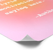 Creëer Uw eigen Poster van het Citaat (Hoek)