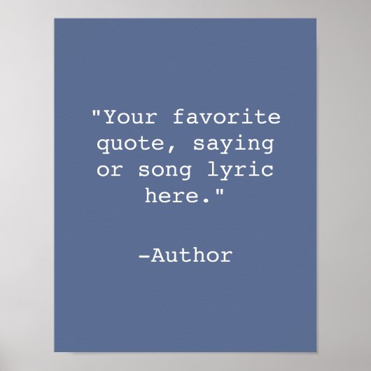 Creëer Uw eigen Poster van het Citaat (Voorkant)
