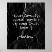 Creëer Uw eigen Poster van het Citaat (Voorkant)