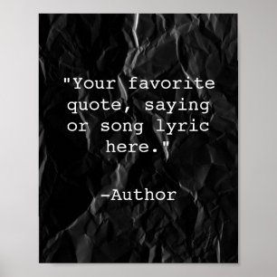 Creëer Uw eigen Poster van het Citaat