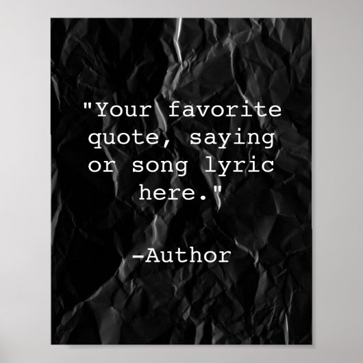 Creëer Uw eigen Poster van het Citaat (Voorkant)