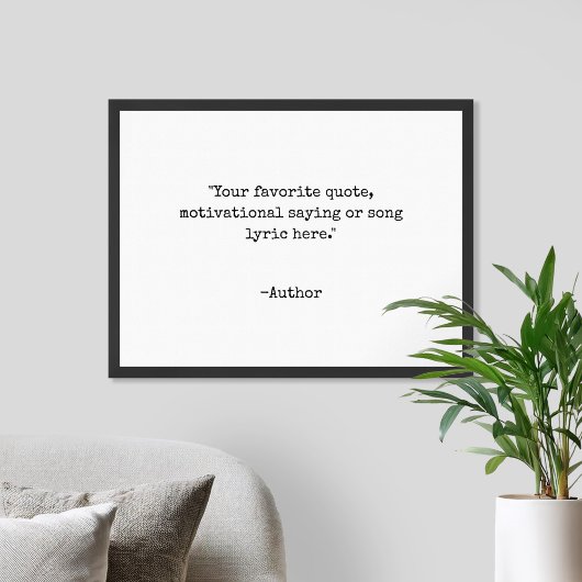 Creëer Uw eigen Poster van het Citaat