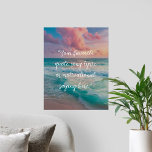 Creëer Uw eigen Poster van het Citaat<br><div class="desc">Creëer uw eigen citaat poster muurkunst. Kenmerken minimalistische scripttypografie op zonsondergang oceaanlandschap met golven en lucht</div>