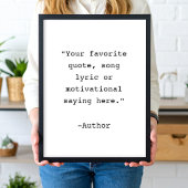 Creëer Uw eigen Poster van het Citaat