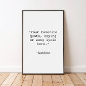 Creëer Uw eigen Poster van het Citaat