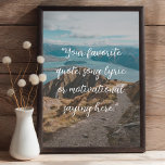 Creëer Uw eigen Poster van het Citaat<br><div class="desc">Creëer uw eigen aangepaste offerte poster wall art. Beschikt over minimalistische scripttypografie.</div>