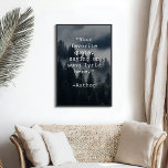 Creëer Uw eigen Poster van het Citaat<br><div class="desc">Creëer uw eigen citaat poster muurkunst. Kenmerken minimalistische typemachine typografie en moody bos natuur achtergrond.</div>
