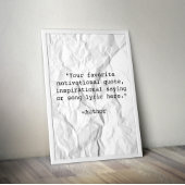 Creëer Uw eigen Poster van het Citaat