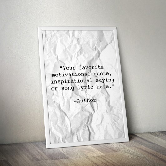 Creëer Uw eigen Poster van het Citaat