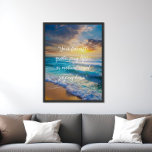Creëer Uw eigen Poster van het Citaat<br><div class="desc">Creëer uw eigen citaat poster muurkunst. Kenmerken minimalistische scripttypografie op strand oceaanlandschap met golven en lucht</div>